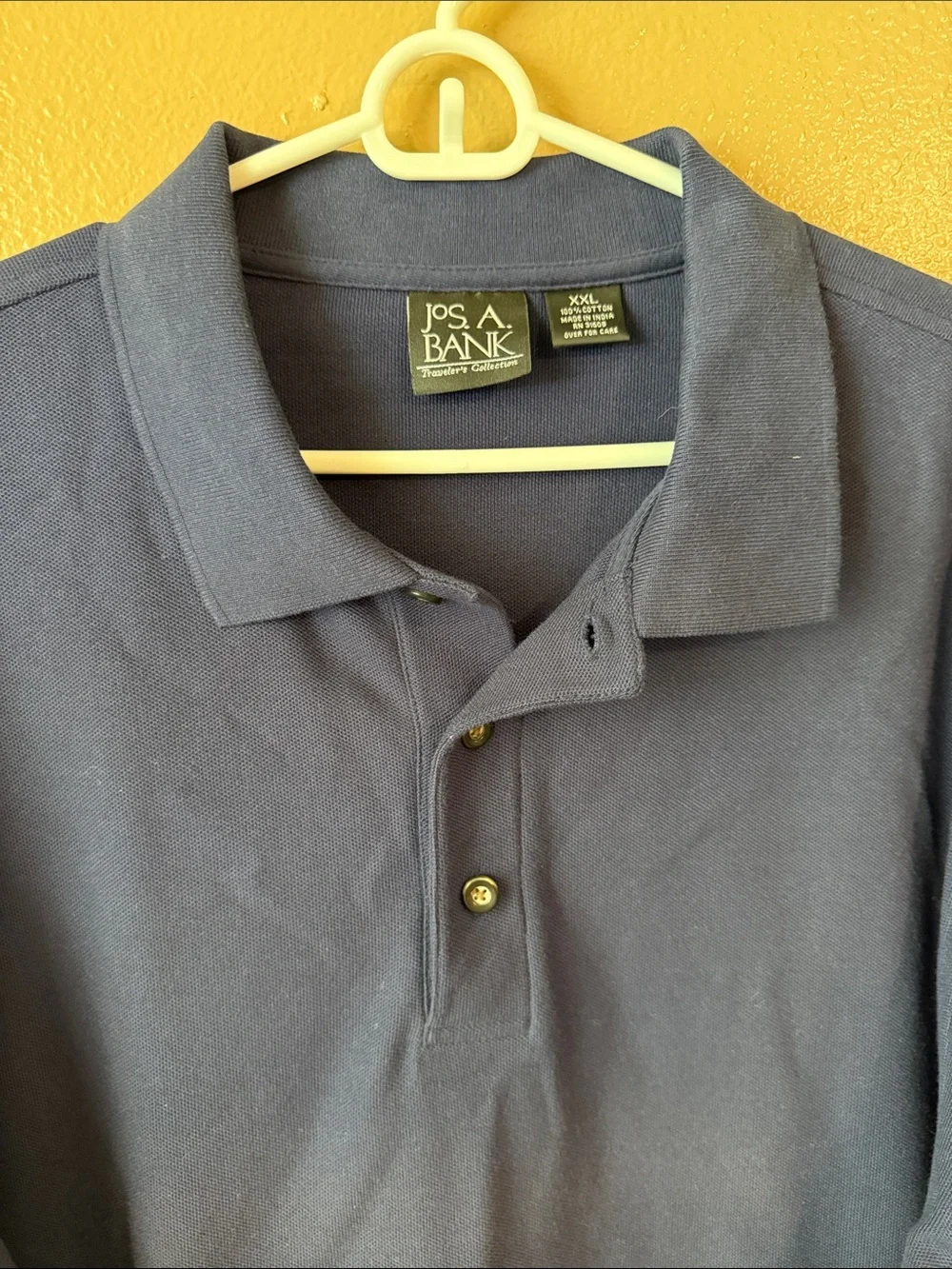 Jos. A. Bank Navy Long-Sleeve Polo Shirt